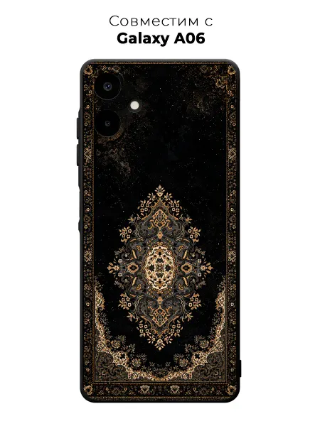 Vip Case Чехол на Samsung Galaxy A06 Персидский ковер с медальоном