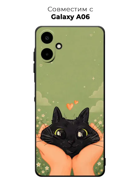 Vip Case Чехол на Samsung Galaxy A06 Кот Ретроми Принт