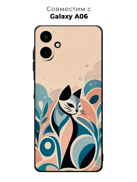 Vip Case Чехол на Samsung Galaxy A06 Кошка Арт