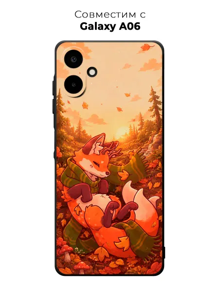 Vip Case Чехол на Samsung Galaxy A06 Лиса в Шарфе