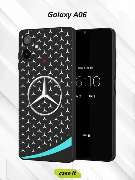 Case it Чехол на Samsung A06 с принтом трехлучевая звезда Mercedes