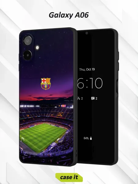 Case it Чехол на Samsung A06 с принтом Барселона сердце