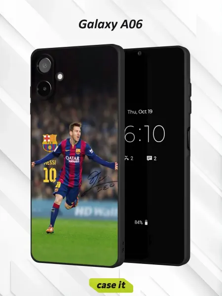 Case it Чехол на Samsung A06 Лионель Месси в форме «Барселоны»