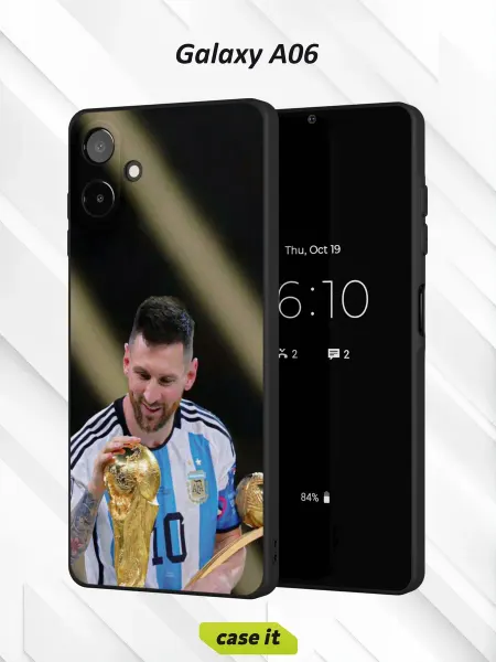 Case it Чехол на Samsung A06 с принтом Довольный Месси