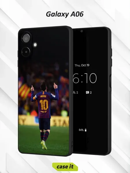 Case it Чехол на Samsung A06 с принтом Лионель Месси со спины
