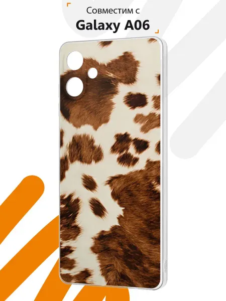 Мобилиус Чехол на Samsung A06 с принтом Cow