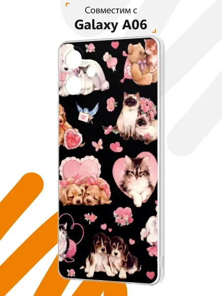 Мобилиус Чехол на Samsung A06 с принтом Cute