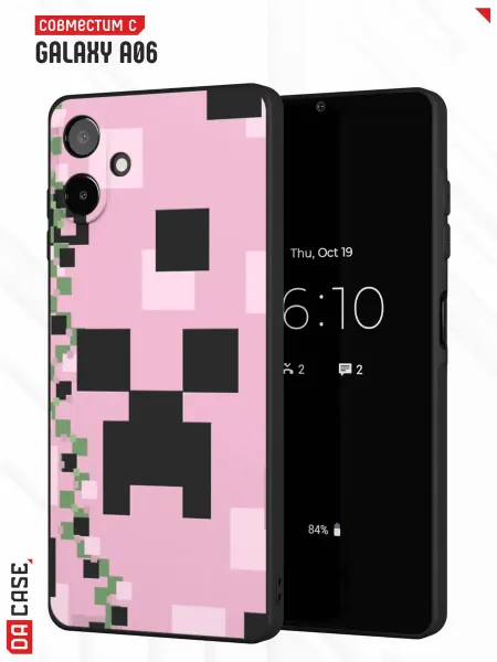 DACase Чехол на Samsung A06 с принтом Minecraft