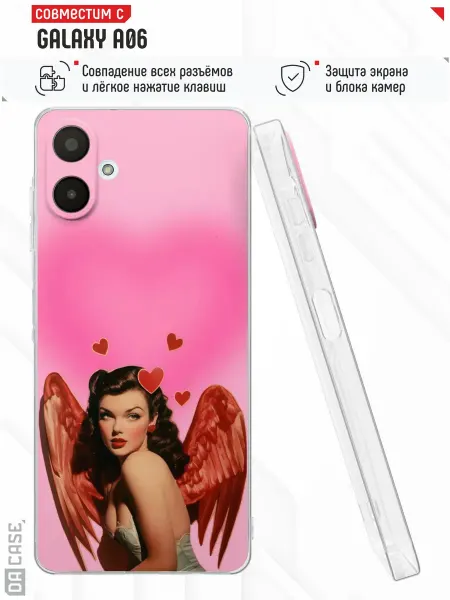 DACase Чехол на Samsung A06 с принтом Ангел