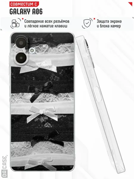 DACase Чехол на Samsung A06 с принтом Кружево