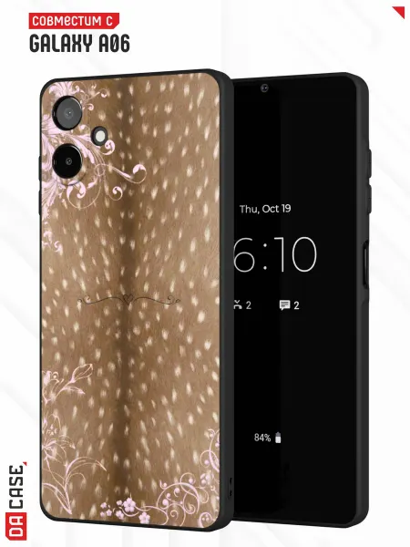 DACase Чехол на Samsung A06 с принтом Леопардовый