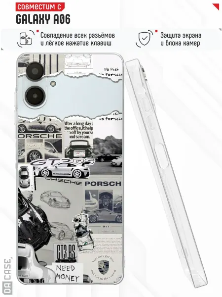 DACase Чехол на Samsung A06 с принтом Машина
