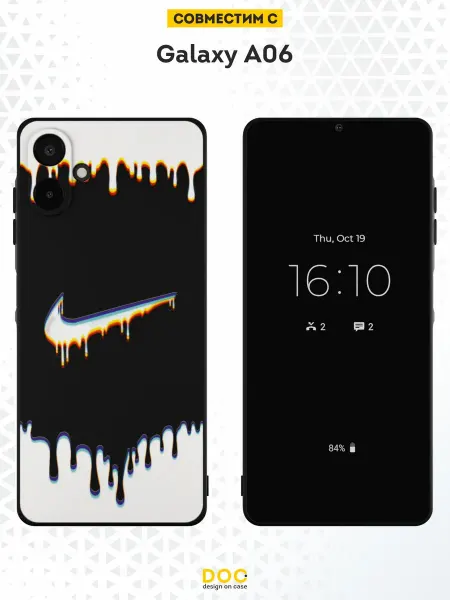 DesignOnCase Чехол на Samsung Galaxy A06 с принтом Nike