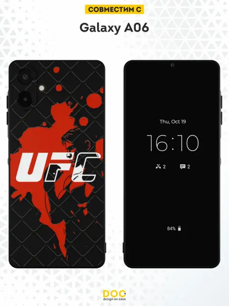 DesignOnCase Чехол на Samsung Galaxy A06 с принтом UFC