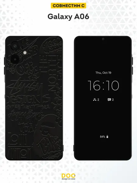 DesignOnCase Чехол на Samsung Galaxy A06 с принтом Бренд
