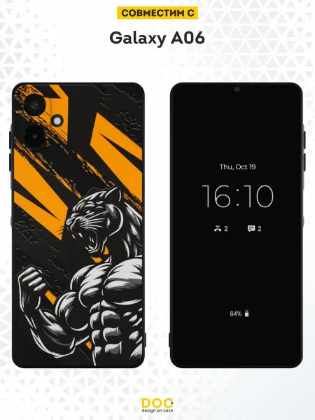 DesignOnCase Чехол на Samsung Galaxy A06 с принтом Гепард