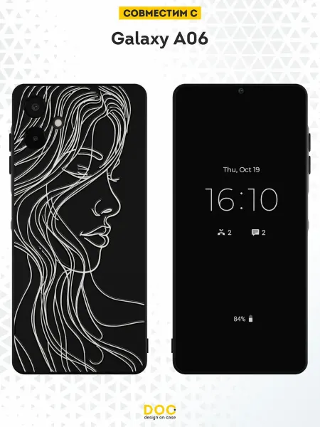 DesignOnCase Чехол на Samsung Galaxy A06 с принтом Девушка