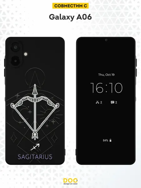 DesignOnCase Чехол на Samsung Galaxy A06 с принтом Стрелец