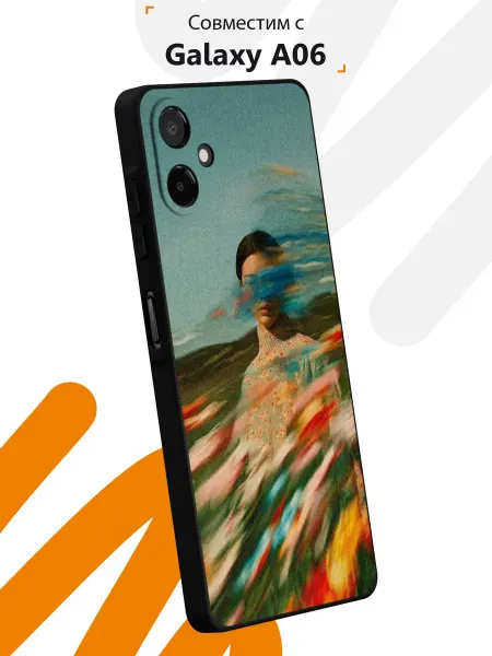 Мобилиус Чехол на Samsung A06 с принтом Девушка