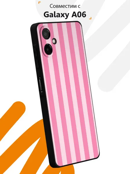 Мобилиус Чехол на Samsung A06 с принтом Полоска