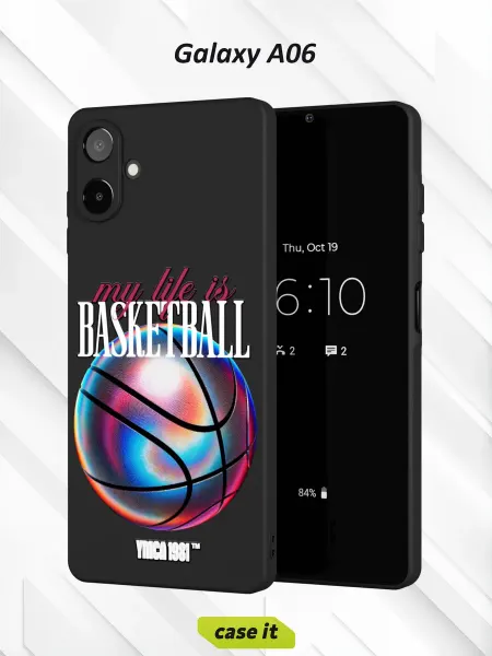 Case it Чехол на Samsung A06с принтом BASKETBBALL