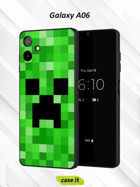 Case it Чехол на Samsung A06с принтом Creeper