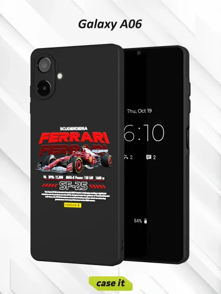 Case it Чехол на Samsung A06с принтом Ferrari SF-25