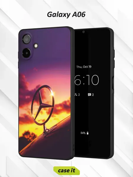 Case it Чехол на Samsung A06с принтом звезда Mercedes-Benz