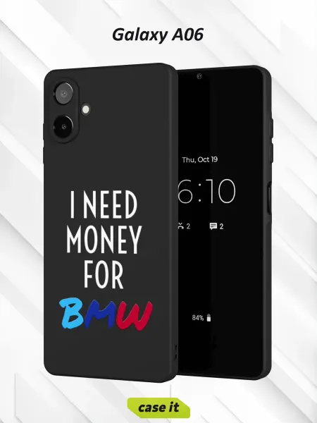Case it Чехол на Samsung A06с принтом I need money