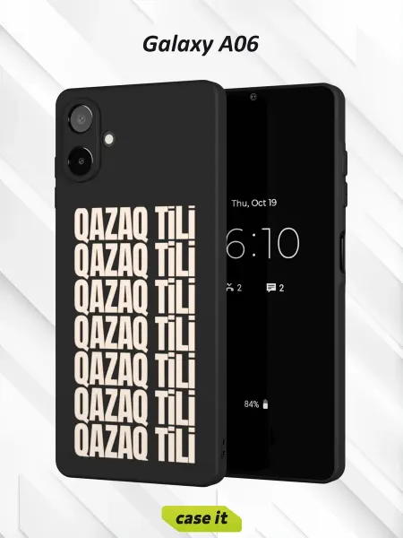 Case it Чехол на Samsung A06с принтом QAZAQ TILI