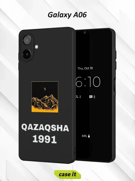 Case it Чехол на Samsung A06с принтом QAZAQSHA
