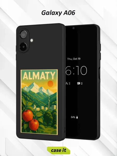 Case it Чехол на Samsung A06с принтом Алматы постер