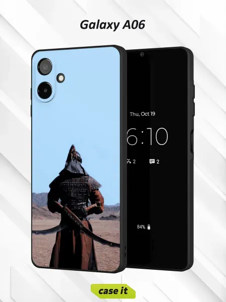 Case it Чехол на Samsung A06с принтом воин в снаряжении