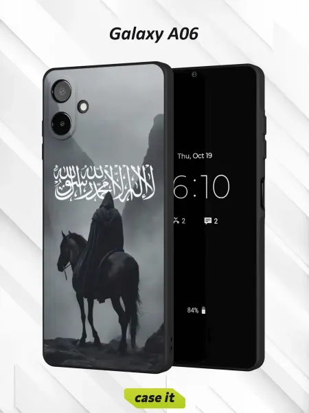 Case it Чехол на Samsung A06с принтом чёрный всадник