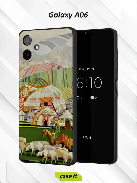 Case it Чехол на Samsung A06с принтом Степные истории