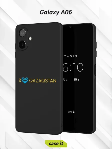 Case it Чехол на Samsung A06с принтом Я люблю Казахстан