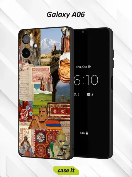 Case it Чехол на Samsung A06с принтом Коллаж