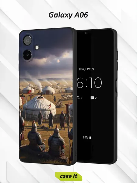 Case it Чехол на Samsung A06с принтом лагерь кочевников