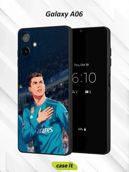 Case it Чехол на Samsung A06с принтом Криштиану Роналду