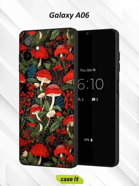 Case it Чехол на Samsung A06с принтом Мухоморы