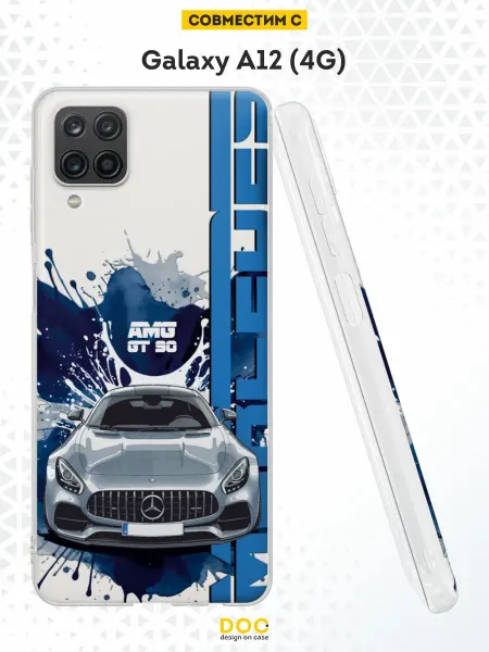 DesignOnCase Чехол на Samsung A12 с принтом AMG GT