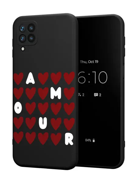 FACTORIA Чехол на Samsung A12 с принтом AMOUR