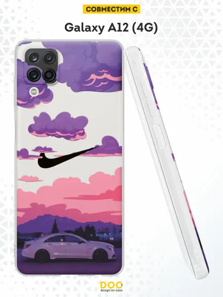 DesignOnCase Чехол на Samsung A12 с принтом Мерседес