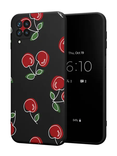 FACTORIA Чехол на Samsung A12 с принтом Вишенки