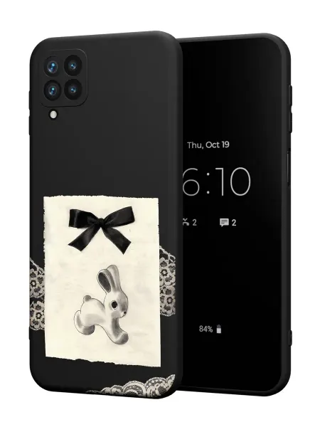FACTORIA Чехол на Samsung A12 с принтом Зайчик пинтерест
