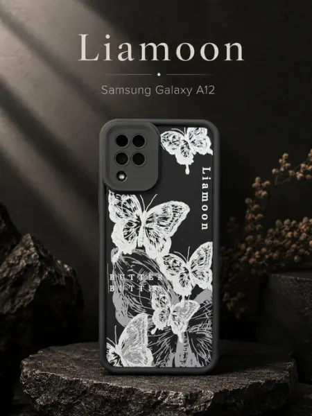 Liamoon Чехол на Samsung Galaxy A12 M12 объемный с принтом