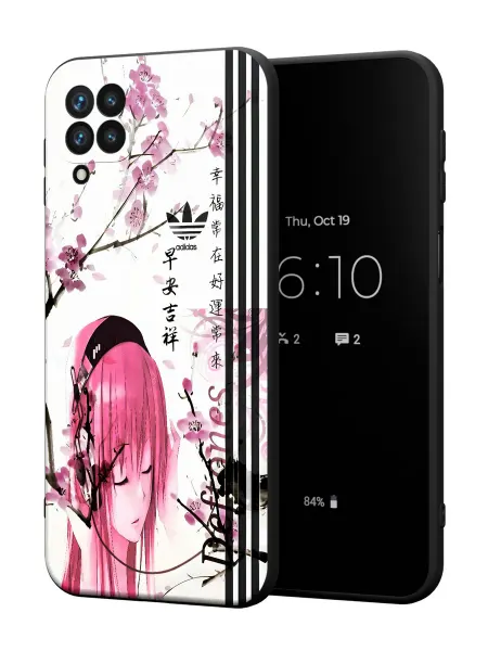 PBl store Чехол на Samsung A12 с принтом Аниме адидас