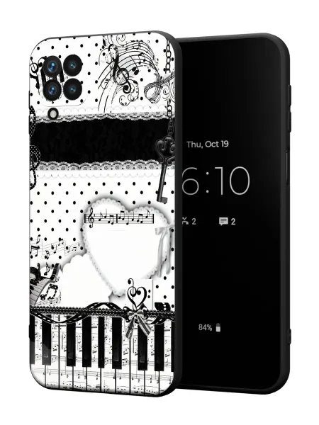 PBl store Чехол на Samsung A12 с принтом в горошек