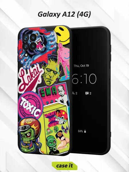 Case it Чехол на Samsung A12с принтом Toxic mix