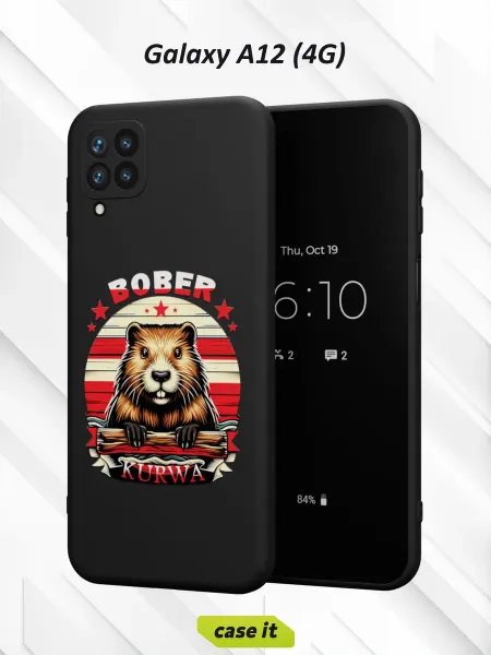 Case it Чехол на Samsung A12с принтом Бобер